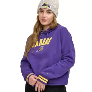 Caps* Los Angeles Lakers Sport Night Purple Womens Hoodie - KTGCaps - Baseball caps for various teams, purchased online at a discount