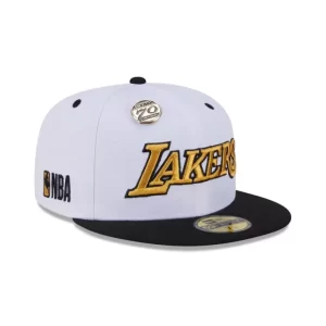 Caps* Los Angeles Lakers 70th Anniversary 59FIFTY Fitted Hat - KTGCaps - Baseball caps for various teams, purchased online at a discount