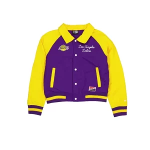 Caps* Los Angeles Lakers Throwback Womens Jacket - KTGCaps - Baseball caps for various teams, purchased online at a discount