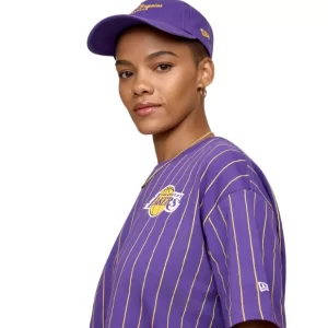 Caps* Los Angeles Lakers Throwback Womens TShirt - KTGCaps - Baseball caps for various teams, purchased online at a discount