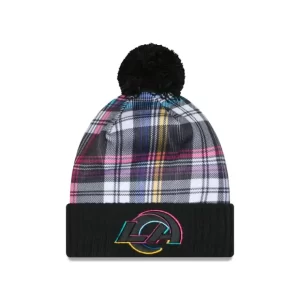 Caps* Los Angeles Rams 2024 Crucial Catch Sport Pom Knit Hat - KTGCaps - Baseball caps for various teams, purchased online at a discount
