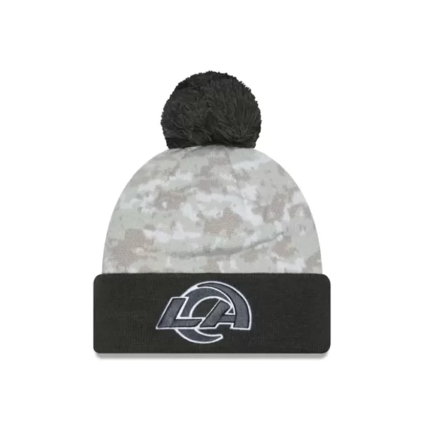 Caps* Los Angeles Rams 2024 Salute to Service Pom Knit Hat - KTGCaps - Baseball caps for various teams, purchased online at a discount