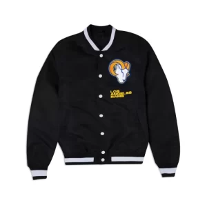Caps* Los Angeles Rams Logo Select Black Jacket - KTGCaps - Baseball caps for various teams, purchased online at a discount