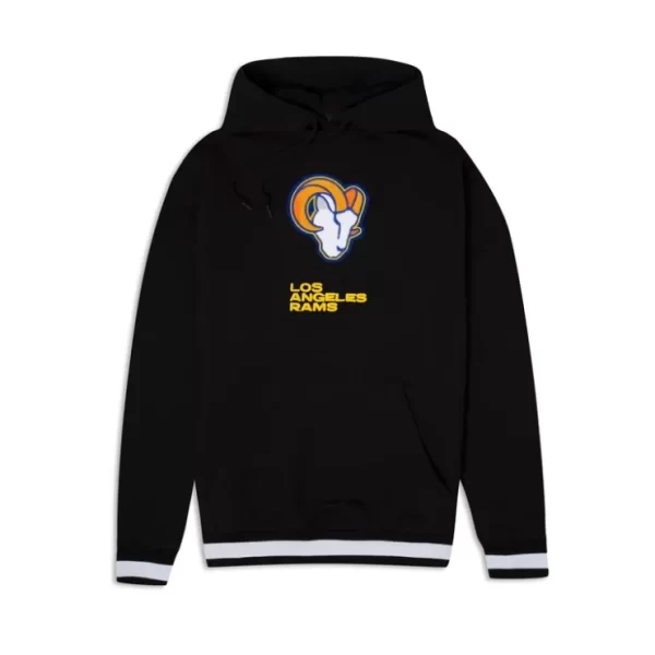 Caps* Los Angeles Rams Logo Select Black Hoodie - KTGCaps - Baseball caps for various teams, purchased online at a discount