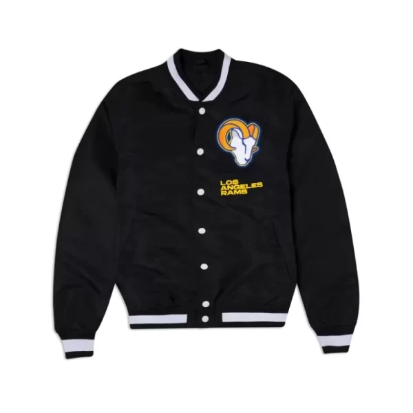 Caps* Los Angeles Rams Logo Select Black Jacket - KTGCaps - Baseball caps for various teams, purchased online at a discount