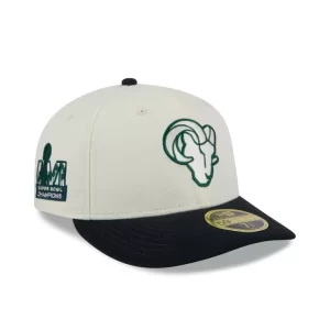 Caps* Los Angeles Rams Mahogany Dust Low Profile 59FIFTY Fitted Hat - KTGCaps - Baseball caps for various teams, purchased online at a discount