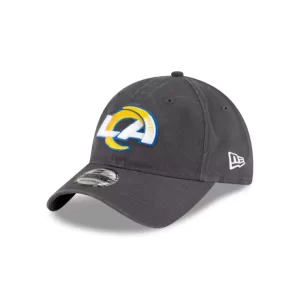 Caps* Los Angeles Rams NFL Core Classic Graphite 9TWENTY Adjustable - KTGCaps - Baseball caps for various teams, purchased online at a discount