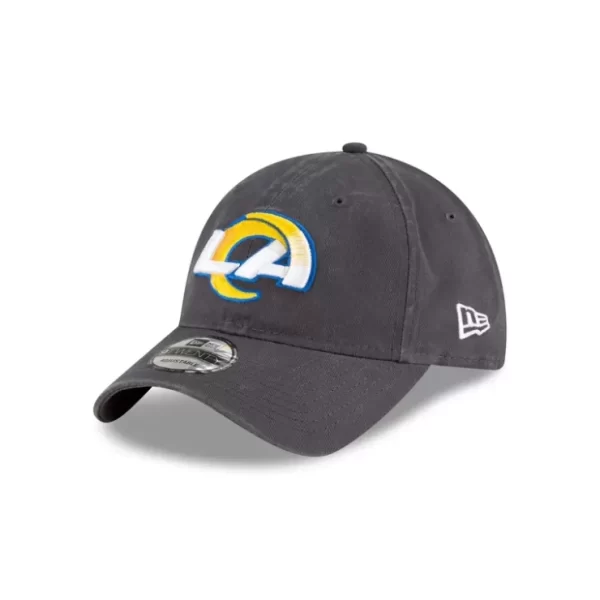 Caps* Los Angeles Rams NFL Core Classic Graphite 9TWENTY Adjustable - KTGCaps - Baseball caps for various teams, purchased online at a discount