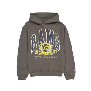 Caps* Los Angeles Rams Oversized Essentials Hoodie - KTGCaps - Baseball caps for various teams, purchased online at a discount