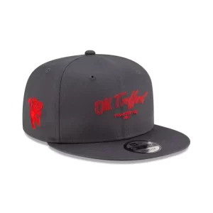 Caps* Manchester United Chain Stitch Dark Gray 9FIFTY Snapback Hat - KTGCaps - Baseball caps for various teams, purchased online at a discount