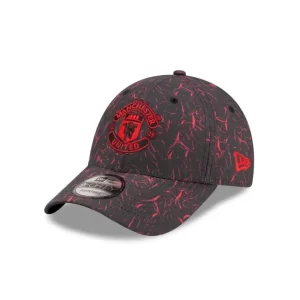 Caps* Manchester United Crinkle All Over Print 9FORTY Adjustable Hat - KTGCaps - Baseball caps for various teams, purchased online at a discount