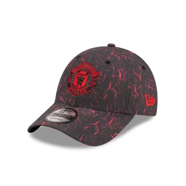 Caps* Manchester United Crinkle All Over Print 9FORTY Adjustable Hat - KTGCaps - Baseball caps for various teams, purchased online at a discount