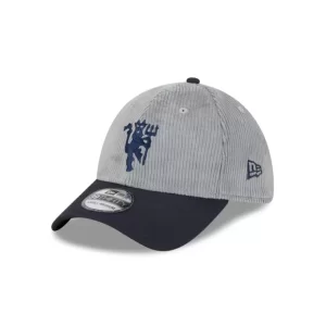 Caps* Manchester United Gray Corduroy 39THIRTY Stretch Fit Hat - KTGCaps - Baseball caps for various teams, purchased online at a discount