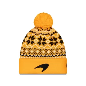 Caps* McLaren Formula 1 Team Papaya Pom Knit Hat - KTGCaps - Baseball caps for various teams, purchased online at a discount
