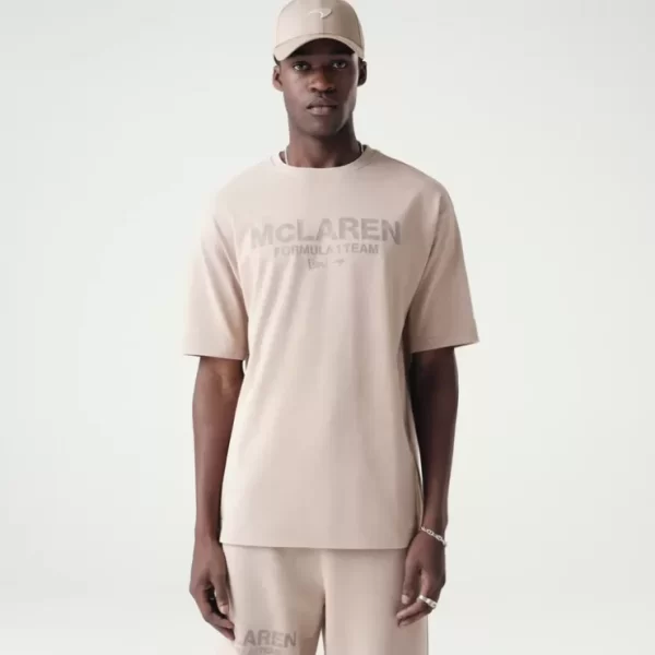 Caps* McLaren Formula 1 Team Washed Taupe TShirt - KTGCaps - Baseball caps for various teams, purchased online at a discount