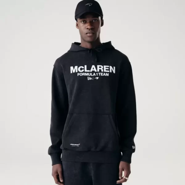 Caps* McLaren Formula 1 Team Washed Black Hoodie - KTGCaps - Baseball caps for various teams, purchased online at a discount