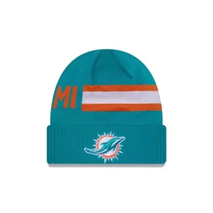 Caps* Miami Dolphins 2024 Cold Weather Tech Knit Beanie - KTGCaps - Baseball caps for various teams, purchased online at a discount
