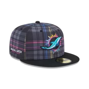 Caps* Miami Dolphins 2024 Crucial Catch 59FIFTY Fitted Hat - KTGCaps - Baseball caps for various teams, purchased online at a discount