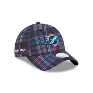 Caps* Miami Dolphins 2024 Crucial Catch Womens 9TWENTY Adjustable Hat - KTGCaps - Baseball caps for various teams, purchased online at a discount