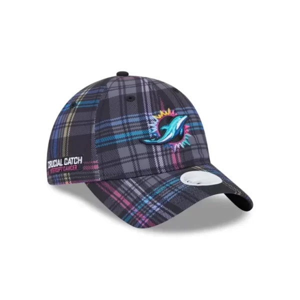 Caps* Miami Dolphins 2024 Crucial Catch Womens 9TWENTY Adjustable Hat - KTGCaps - Baseball caps for various teams, purchased online at a discount
