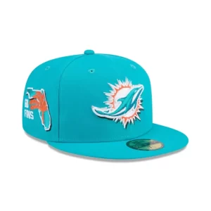 Caps* Miami Dolphins 2024 Draft 59FIFTY Fitted Hat - KTGCaps - Baseball caps for various teams, purchased online at a discount
