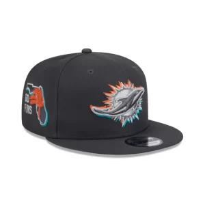 Caps* Miami Dolphins 2024 Draft 9FIFTY Snapback Hat - KTGCaps - Baseball caps for various teams, purchased online at a discount