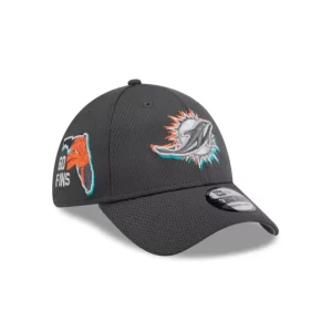 Caps* Miami Dolphins 2024 Draft 39THIRTY Stretch Fit Hat - KTGCaps - Baseball caps for various teams, purchased online at a discount