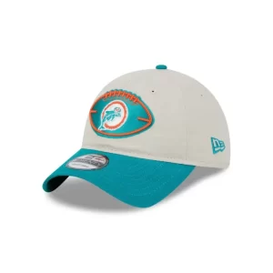 Caps* Miami Dolphins 2024 Historic Sideline 9TWENTY Adjustable Hat - KTGCaps - Baseball caps for various teams, purchased online at a discount