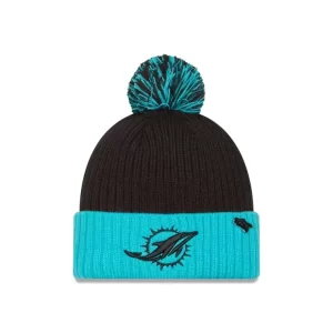 Caps* Miami Dolphins 2024 Inspire Change Pom Knit Hat - KTGCaps - Baseball caps for various teams, purchased online at a discount