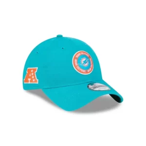 Caps* Miami Dolphins 2024 Sideline 9TWENTY Adjustable Hat - KTGCaps - Baseball caps for various teams, purchased online at a discount