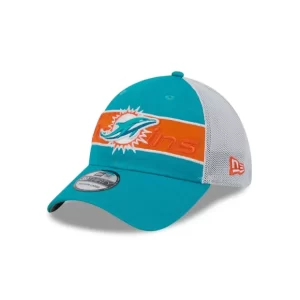 Caps* Miami Dolphins Banded 39THIRTY Stretch Fit Hat - KTGCaps - Baseball caps for various teams, purchased online at a discount