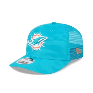 Caps* Miami Dolphins Camo 9SEVENTY Trucker StretchSnap Hat - KTGCaps - Baseball caps for various teams, purchased online at a discount