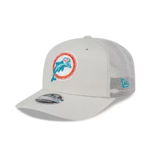 Caps* Miami Dolphins Canvas 9SEVENTY Trucker Hat - KTGCaps - Baseball caps for various teams, purchased online at a discount