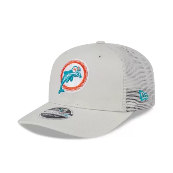 Caps* Miami Dolphins Canvas 9SEVENTY Trucker Hat - KTGCaps - Baseball caps for various teams, purchased online at a discount