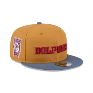 Caps* Miami Dolphins Panama Tan 9FIFTY Snapback Hat - KTGCaps - Baseball caps for various teams, purchased online at a discount