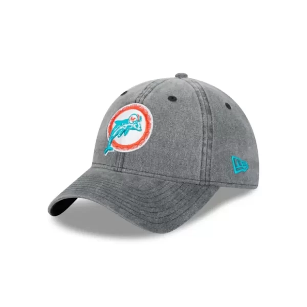 Caps* Miami Dolphins Rugged 9TWENTY Adjustable Hat - KTGCaps - Baseball caps for various teams, purchased online at a discount