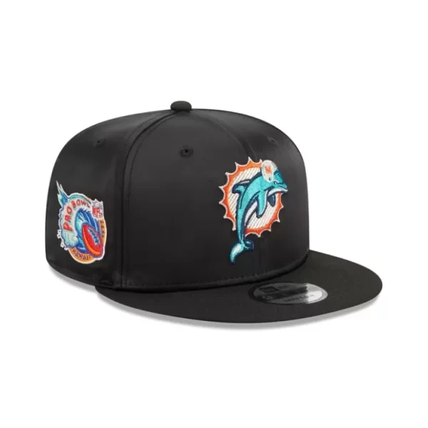 Caps* Miami Dolphins Satin 9FIFTY Snapback Hat - KTGCaps - Baseball caps for various teams, purchased online at a discount