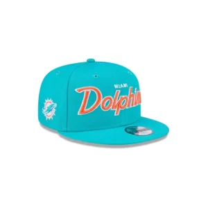 Caps* Miami Dolphins Script Kids 9FIFTY Snapback Hat - KTGCaps - Baseball caps for various teams, purchased online at a discount