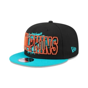 Caps* Miami Dolphins Splatter 9FIFTY Snapback Hat - KTGCaps - Baseball caps for various teams, purchased online at a discount