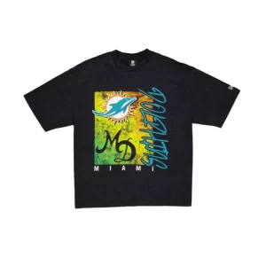 Caps* Miami Dolphins Sport Classics Boxy Black TShirt - KTGCaps - Baseball caps for various teams, purchased online at a discount