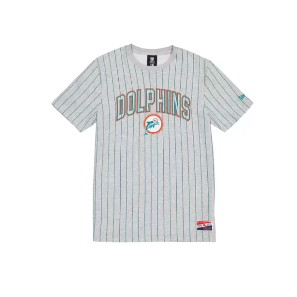 Caps* Miami Dolphins Throwback Gray Pinstripe TShirt - KTGCaps - Baseball caps for various teams, purchased online at a discount