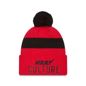 Caps* Miami Heat 2024 City Edition Pom Knit Hat - KTGCaps - Baseball caps for various teams, purchased online at a discount