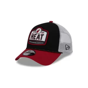 Caps* Miami Heat 2024 Rally Drive 9FORTY AFrame Trucker Hat - KTGCaps - Baseball caps for various teams, purchased online at a discount