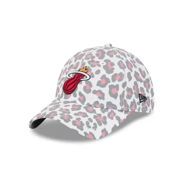 Caps* Miami Heat Active Animal Print Womens 9TWENTY Adjustable Hat - KTGCaps - Baseball caps for various teams, purchased online at a discount