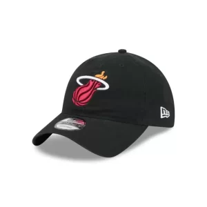 Caps* Miami Heat Black 9TWENTY Adjustable Hat - KTGCaps - Baseball caps for various teams, purchased online at a discount