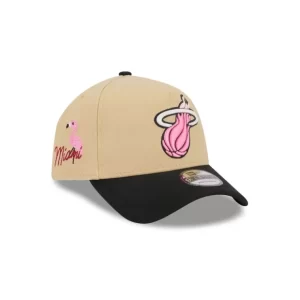 Caps* Miami Heat City Side Patch 9FORTY AFrame Snapback Hat - KTGCaps - Baseball caps for various teams, purchased online at a discount