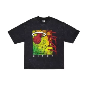 Caps* Miami Heat Sport Classics Boxy Black TShirt - KTGCaps - Baseball caps for various teams, purchased online at a discount