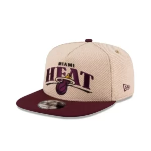 Caps* Miami Heat Terry Heather 9FIFTY AFrame Snapback Hat - KTGCaps - Baseball caps for various teams, purchased online at a discount
