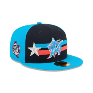 Caps* Miami Marlins 2024 AllStar Game 59FIFTY Fitted Hat - KTGCaps - Baseball caps for various teams, purchased online at a discount