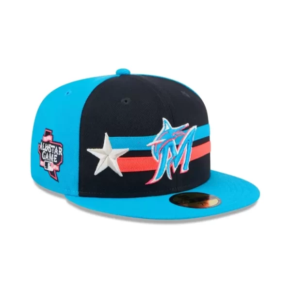 Caps* Miami Marlins 2024 AllStar Game 59FIFTY Fitted Hat - KTGCaps - Baseball caps for various teams, purchased online at a discount